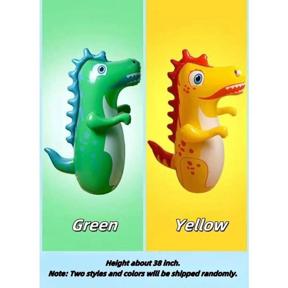 Inflatable Dinosaur Tumbler Punching Bag | Sports Toy for Boys, Kids Gift